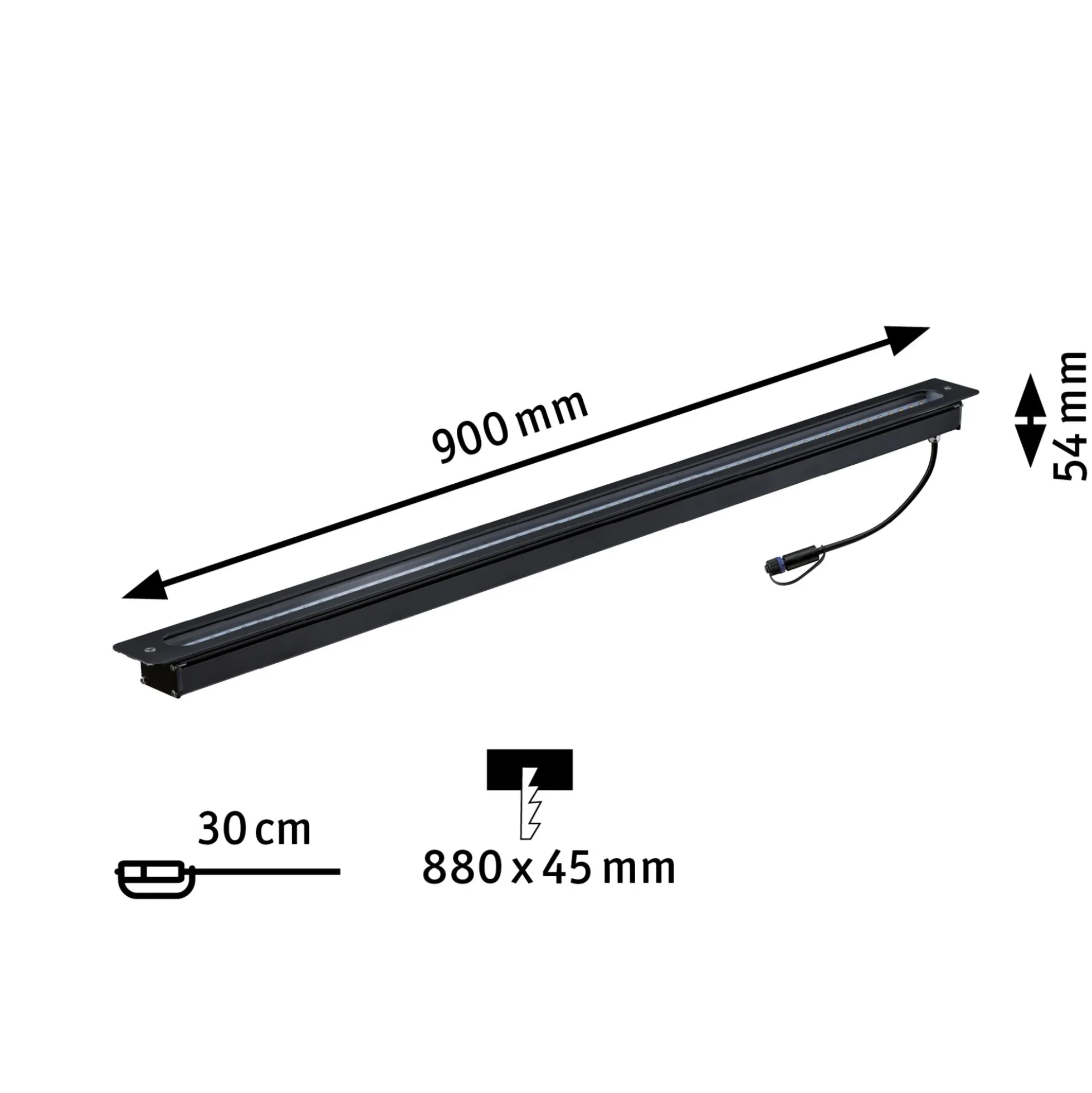 Plug & Shine LED Bodeneinbauleuchte - Lichtleiste