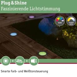 Plug & Shine LED Bodeneinbauleuchte Smart Home Zigbee 3.0 - Floor 3er-Set