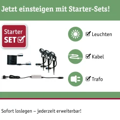 Plug & Shine LED Gartenstrahler - Sting Basisset