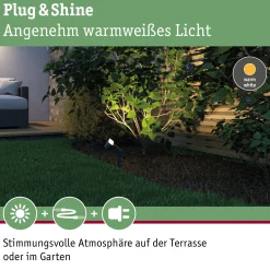 Plug & Shine LED Gartenstrahler - Ito Einzelspot Horizontale Ausrichtung