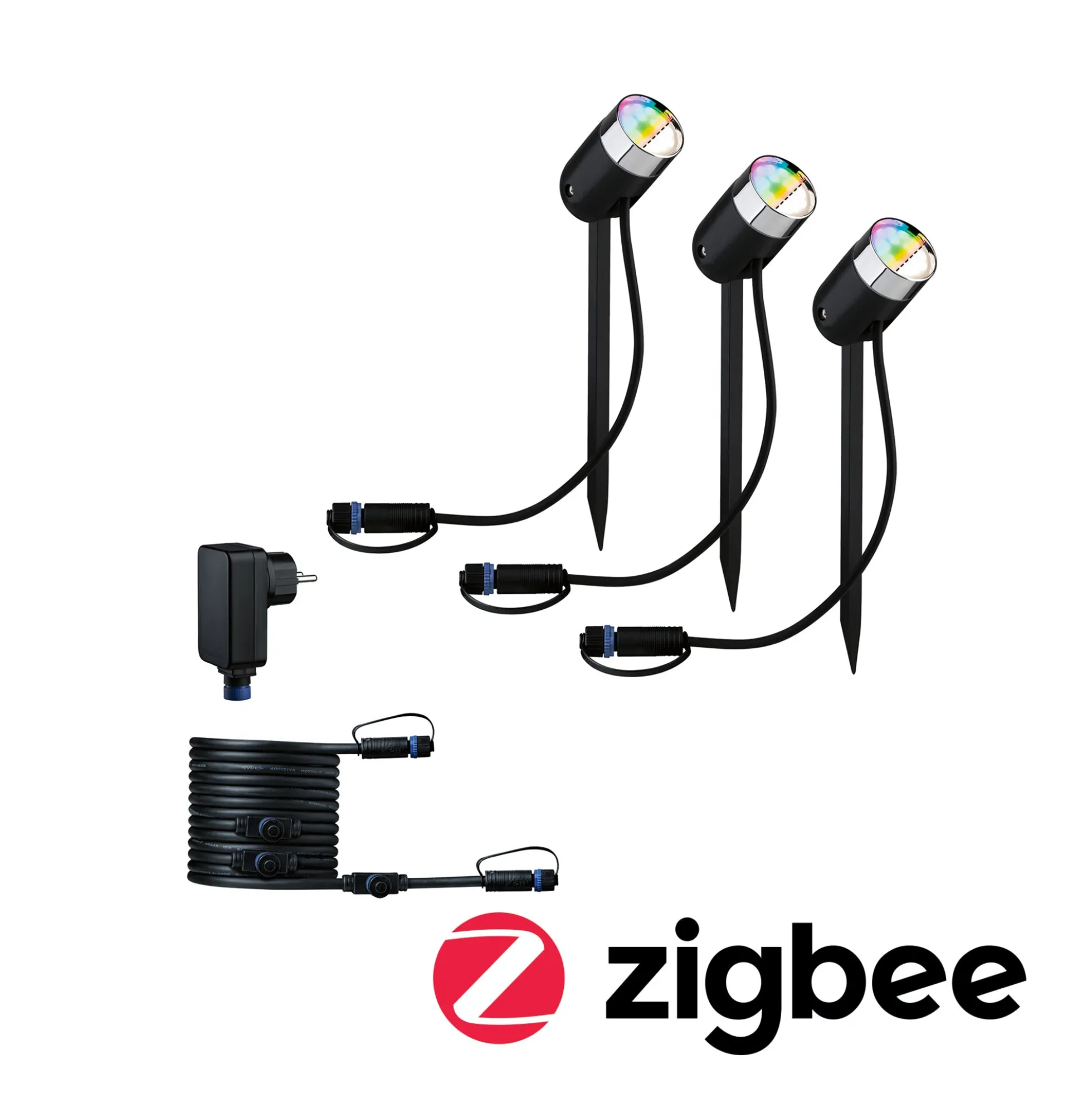 Plug & Shine LED Gartenstrahler Smart Home Zigbee 3.0 - Pike Basisset