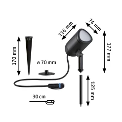 Plug & Shine LED Gartenstrahler Smart Home Zigbee 3.0 - Shira