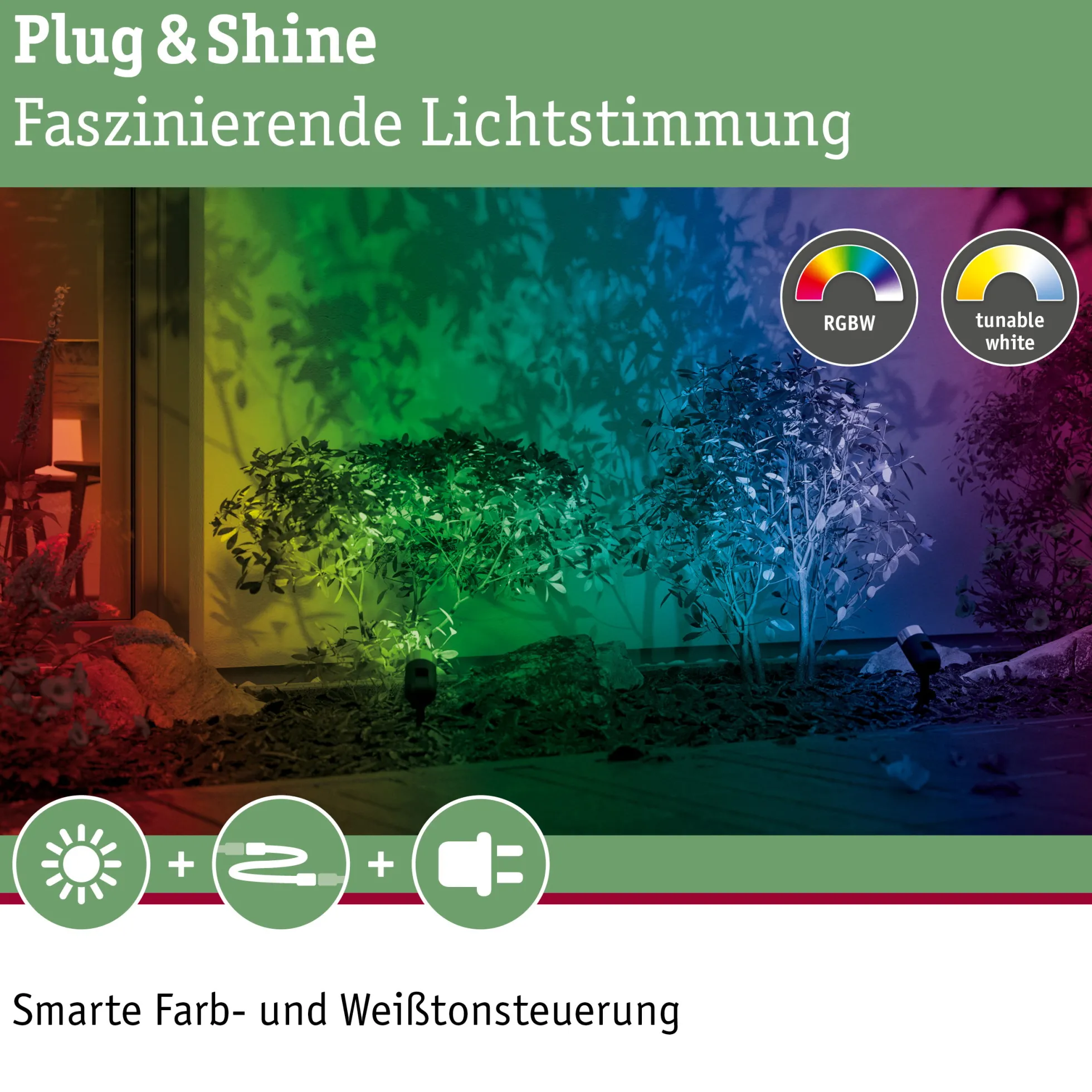 Plug & Shine LED Gartenstrahler Smart Home Zigbee 3.0 - Pike Einzelspot