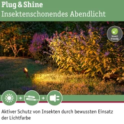 Plug & Shine LED Gartenstrahler - Sting Einzelspot insektenfreundlich