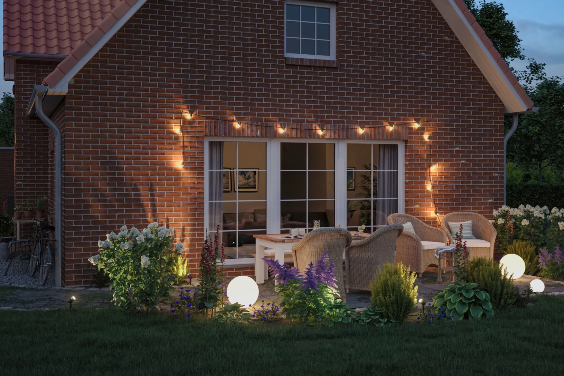 Plug & Shine LED Lichterkette - Warmweiß