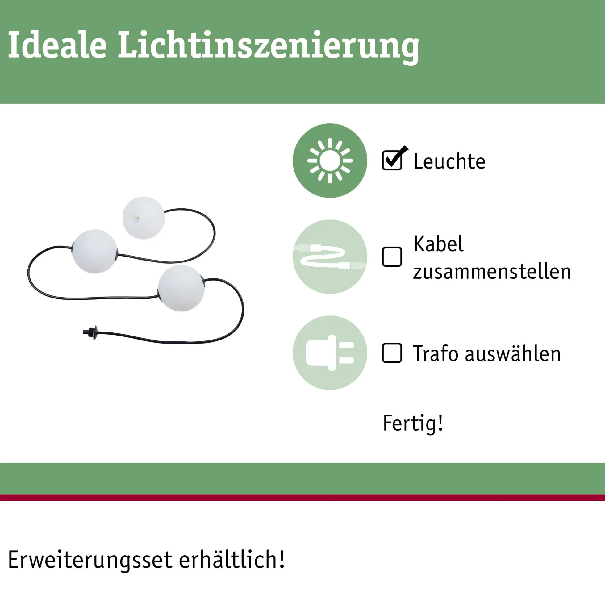 Plug & Shine LED Lichterkette - Naima Erweiterungsset