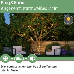 Plug & Shine LED Lichterkette - Yuna Warmweiß 10m