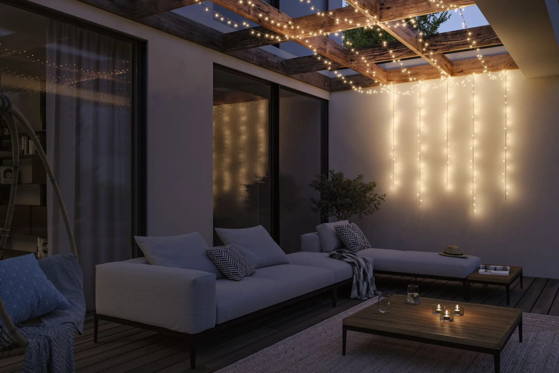 Plug & Shine LED Lichterkette - Yuna Warmweiß 10m