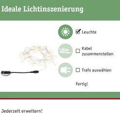Plug & Shine LED Lichterkette - Warmweiß