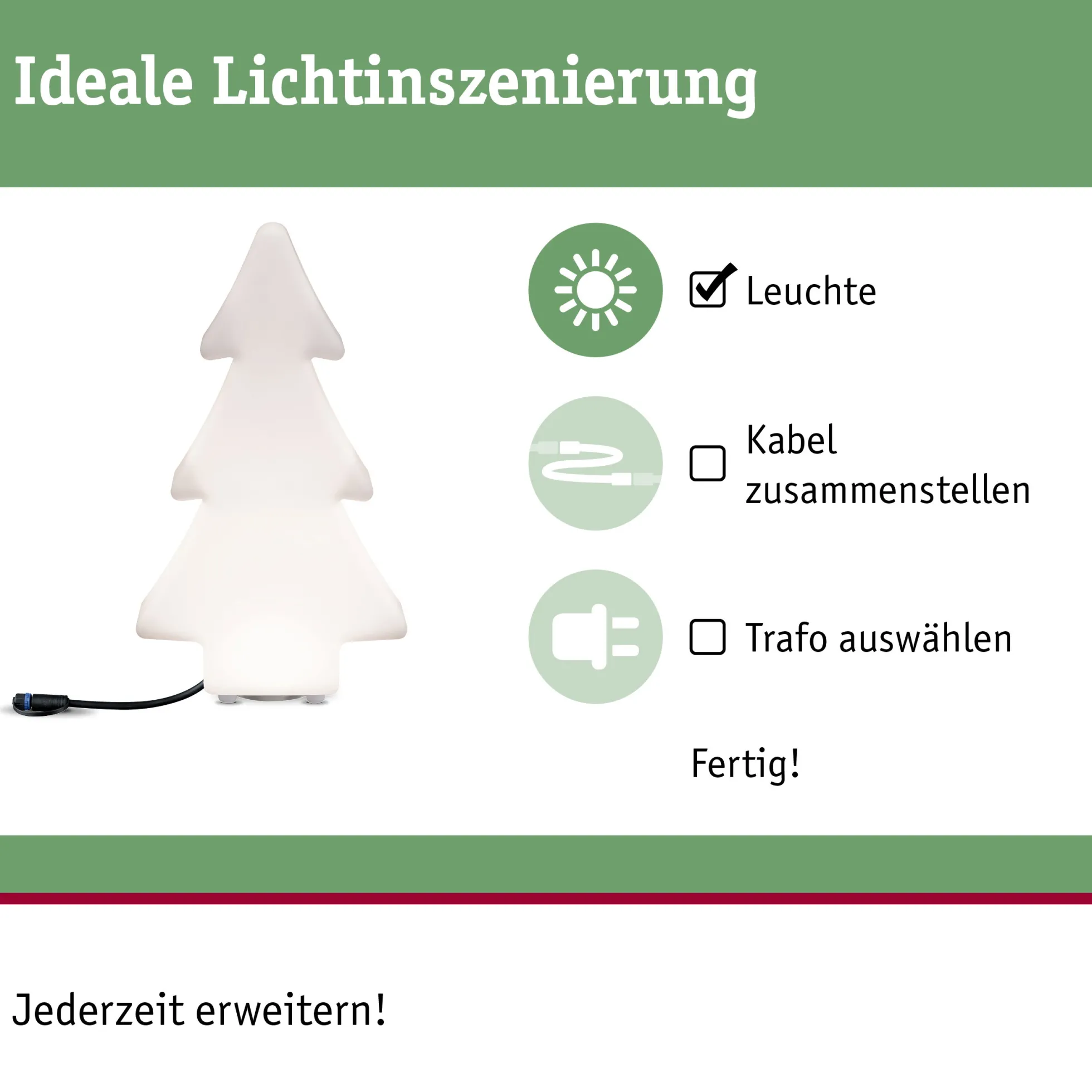 Plug & Shine LED Lichtobjekt - Tree