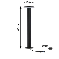 Plug & Shine LED Pollerleuchte - Plate Einzelleuchte