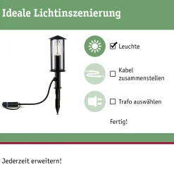 Plug & Shine LED Pollerleuchte - Classic Einzelleuchte Mini