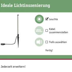 Plug & Shine LED Pollerleuchte - Pin Einzelleuchte
