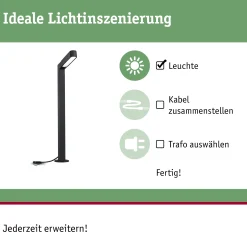 Plug & Shine LED Pollerleuchte - Ito Einzelleuchte Vertikale Ausrichtung