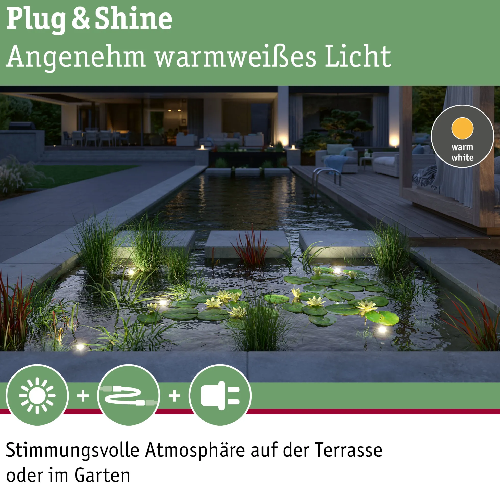 Plug & Shine LED Spot - Teichleuchte Einzelspot