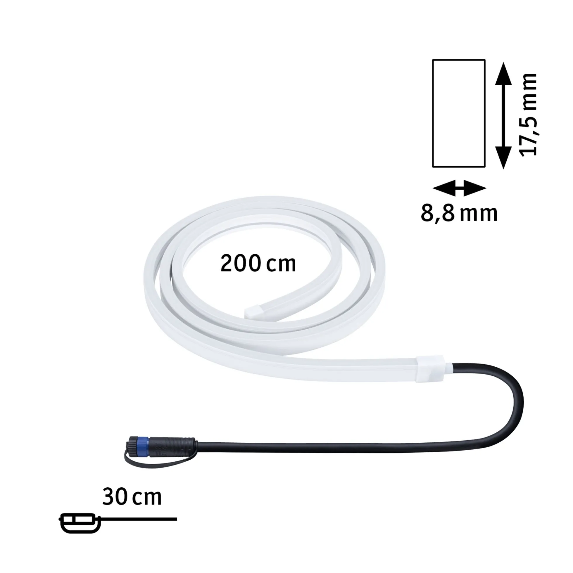 Plug & Shine LED Stripe - Smooth Einzelstrip