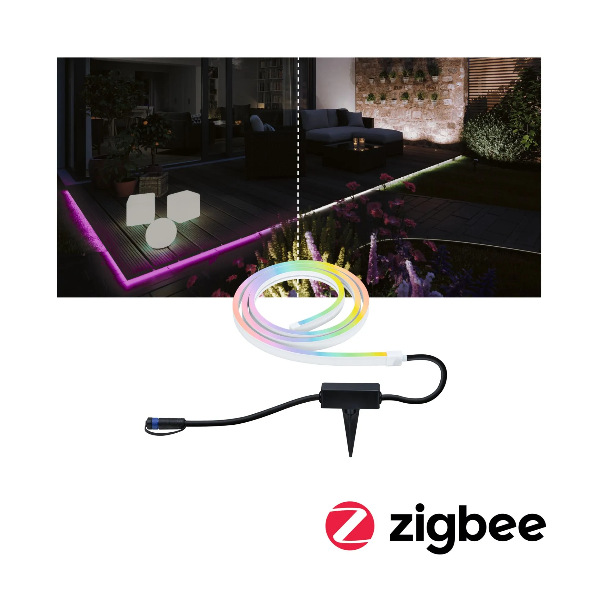 Plug & Shine LED Stripe Smart Home Zigbee 3.0 - Smooth Einzelstrip