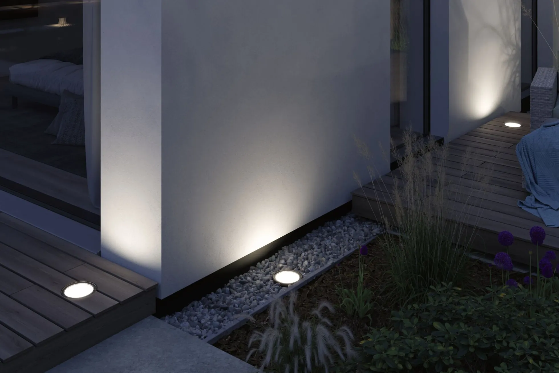 Plug & Shine LED Wandfluter - Ocos Einzelleuchte