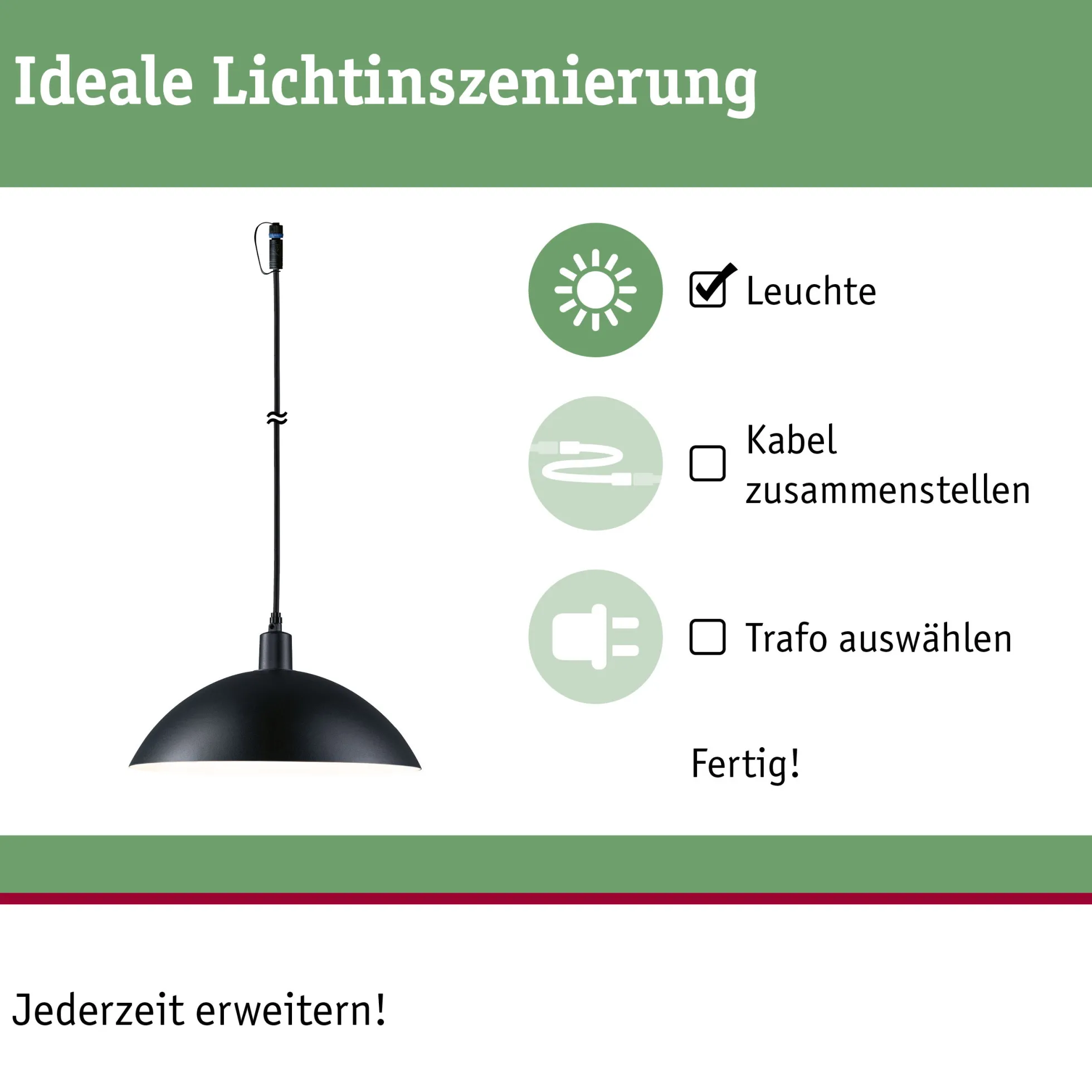 Plug & Shine Pendelleuchte - Mapalo