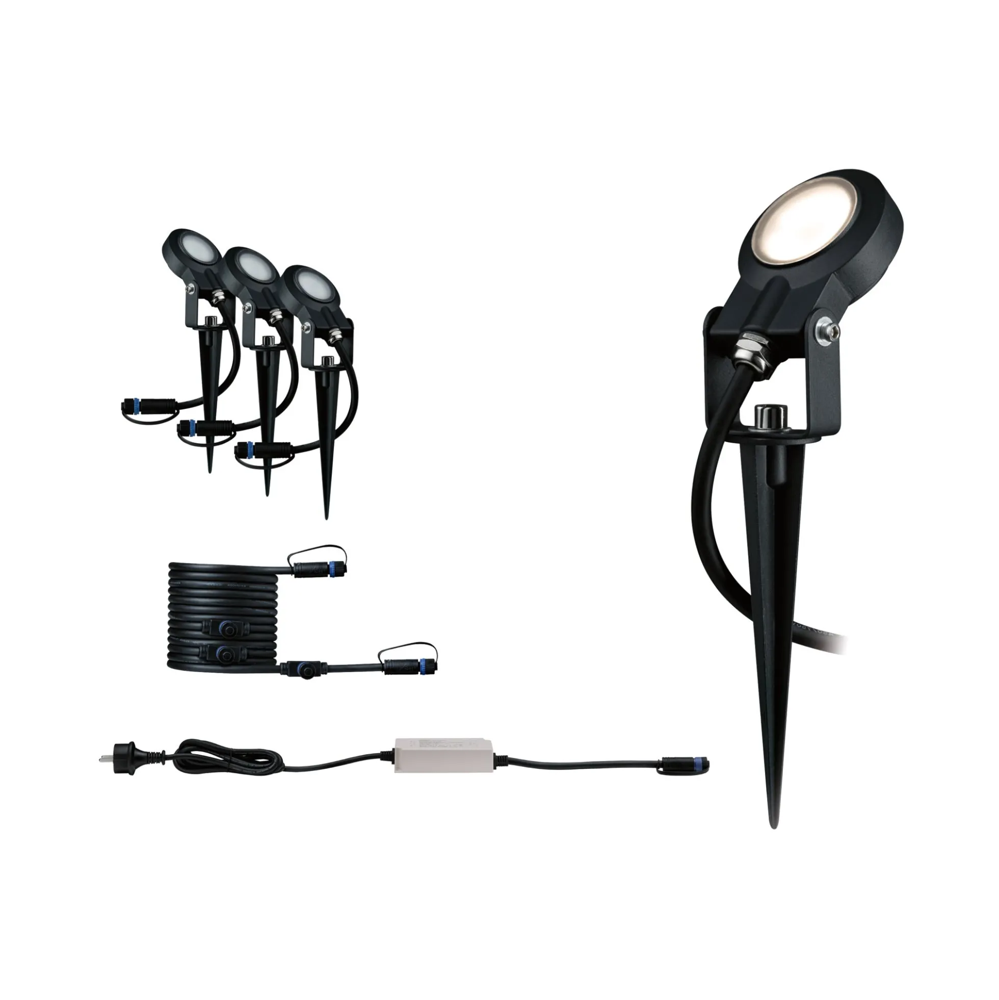 Plug & Shine Preisattraktives Starterset Zigbee 3.0 - Smart Home smik + LED Erdspieß Sting