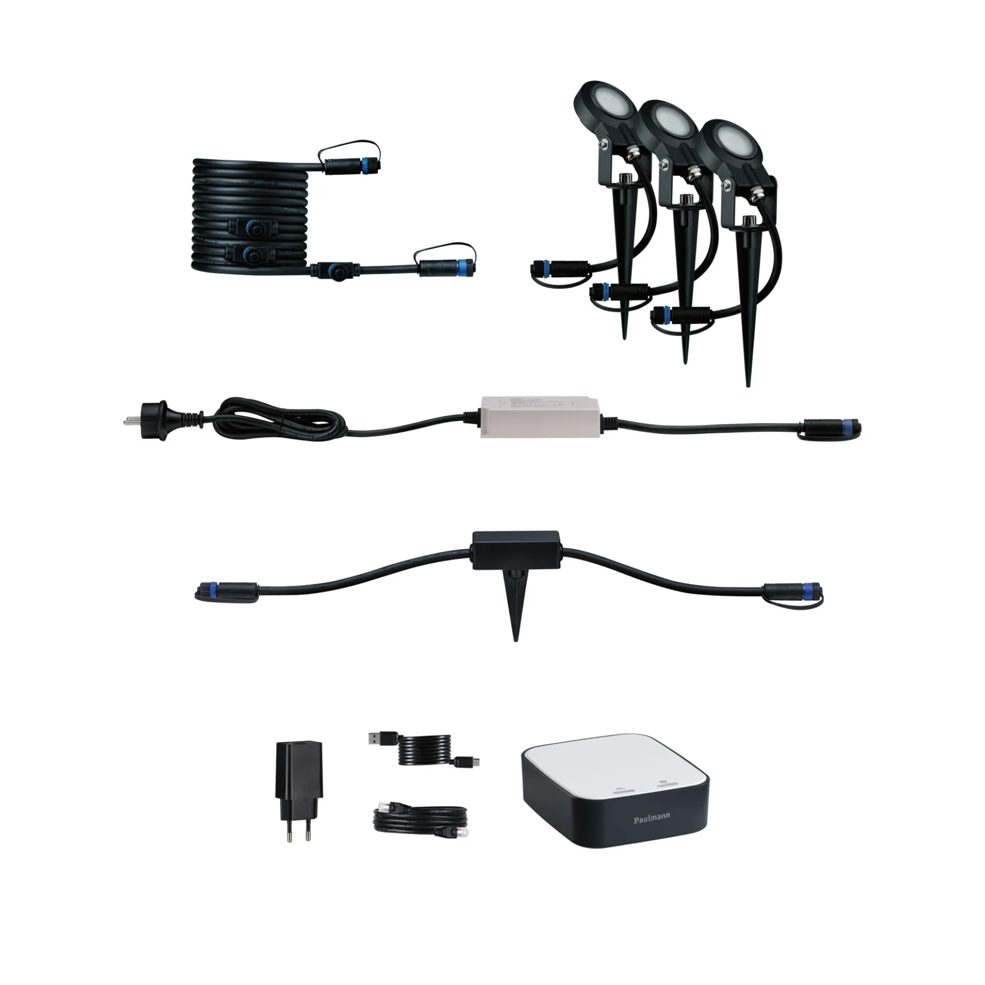 Plug & Shine Preisattraktives Starterset Zigbee 3.0 - Smart Home smik + LED Erdspieß Sting