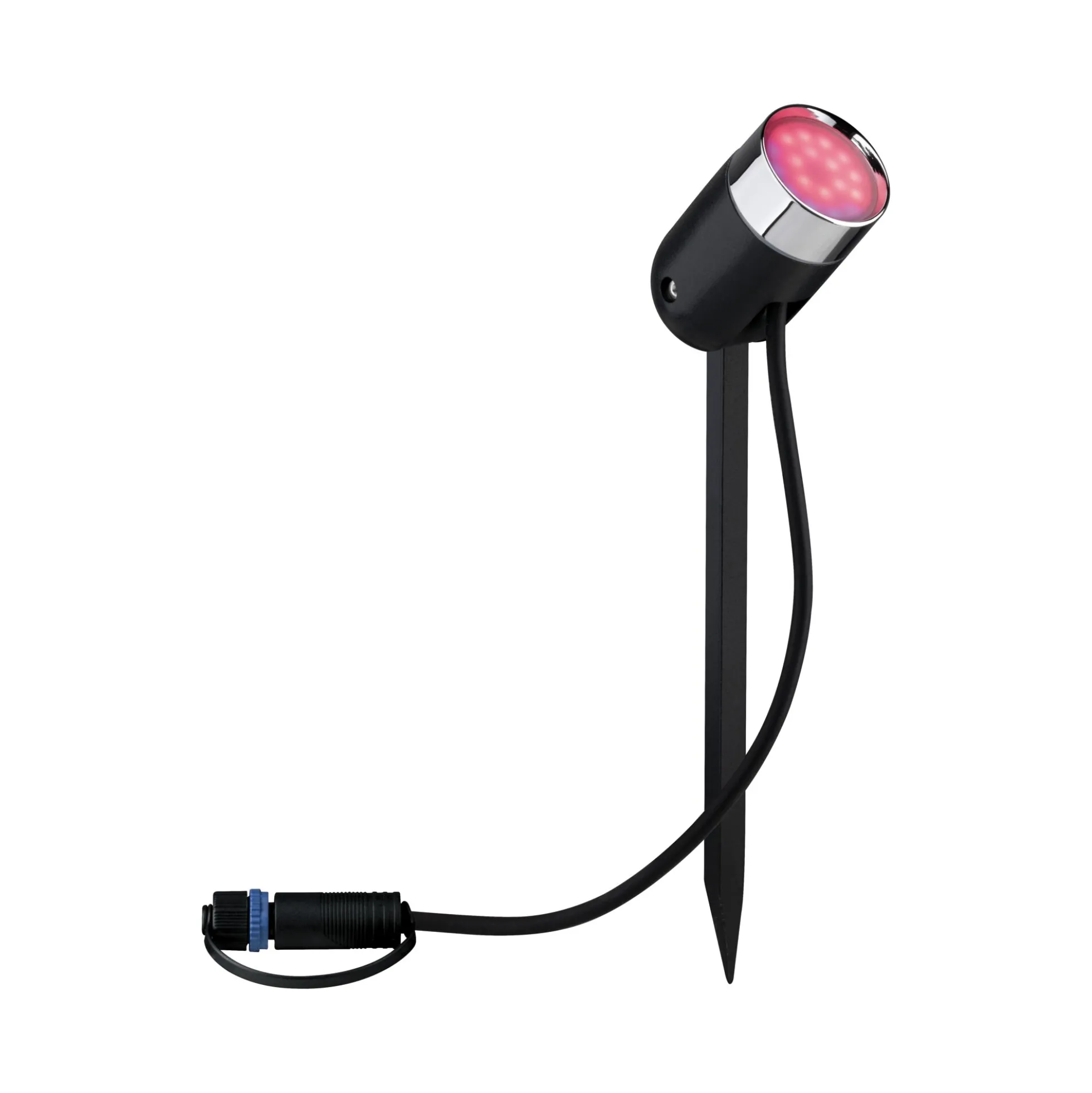 Plug & Shine Preisattraktives Starterset Zigbee 3.0 - Smart Home smik Gateway + LED Gartenstrahler Pike Basisset RGBW+