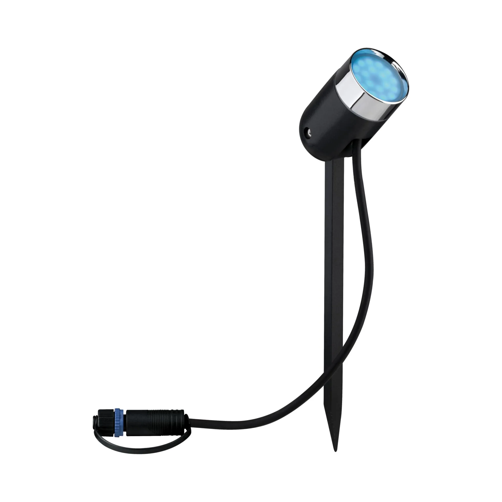 Plug & Shine Preisattraktives Starterset Zigbee 3.0 - Smart Home smik Gateway + LED Gartenstrahler Pike Basisset RGBW+