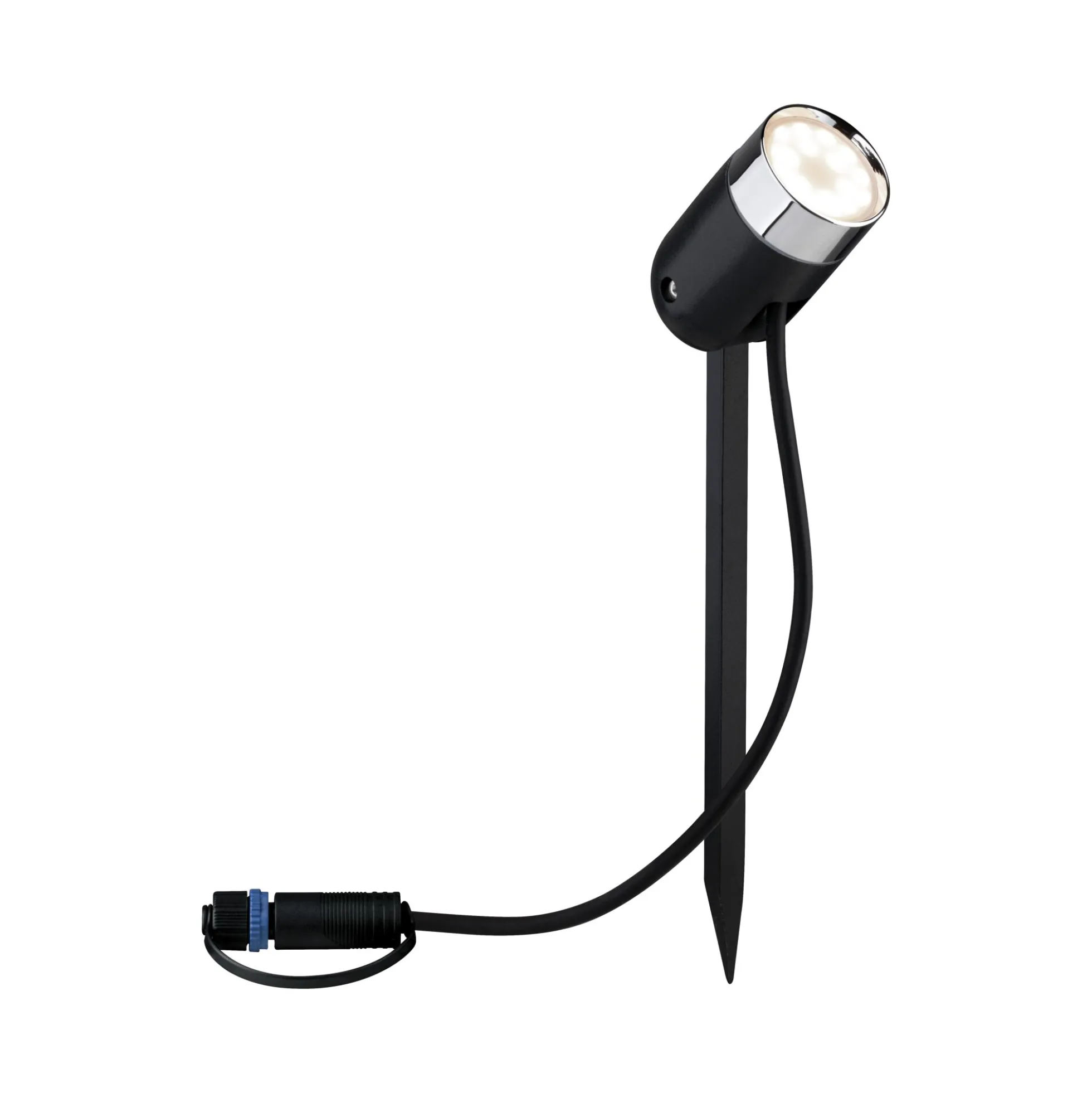 Plug & Shine Preisattraktives Starterset Zigbee 3.0 - Smart Home smik Gateway + LED Gartenstrahler Pike Basisset RGBW+
