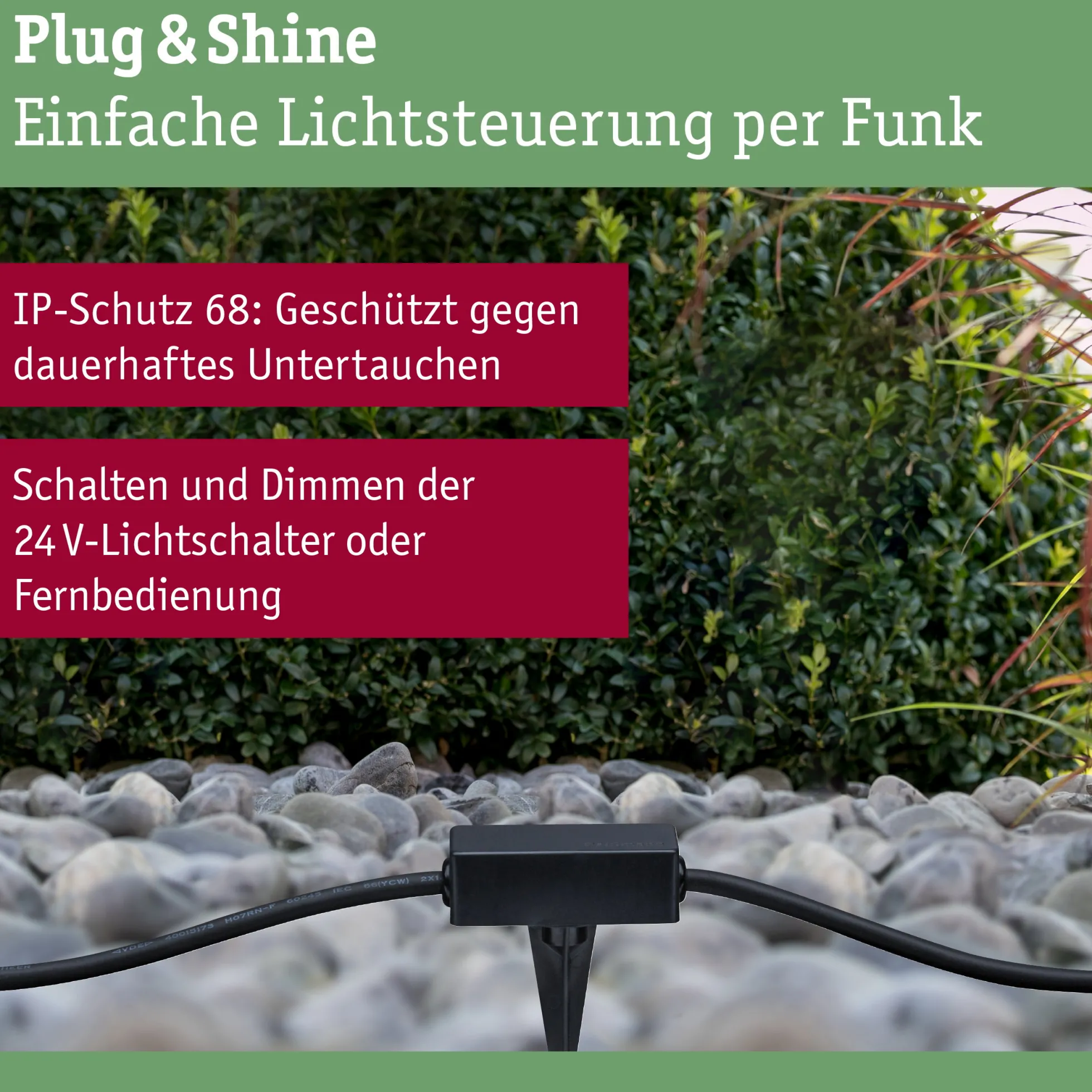 Plug & Shine Sensor Wireless - Twilight Outdoor