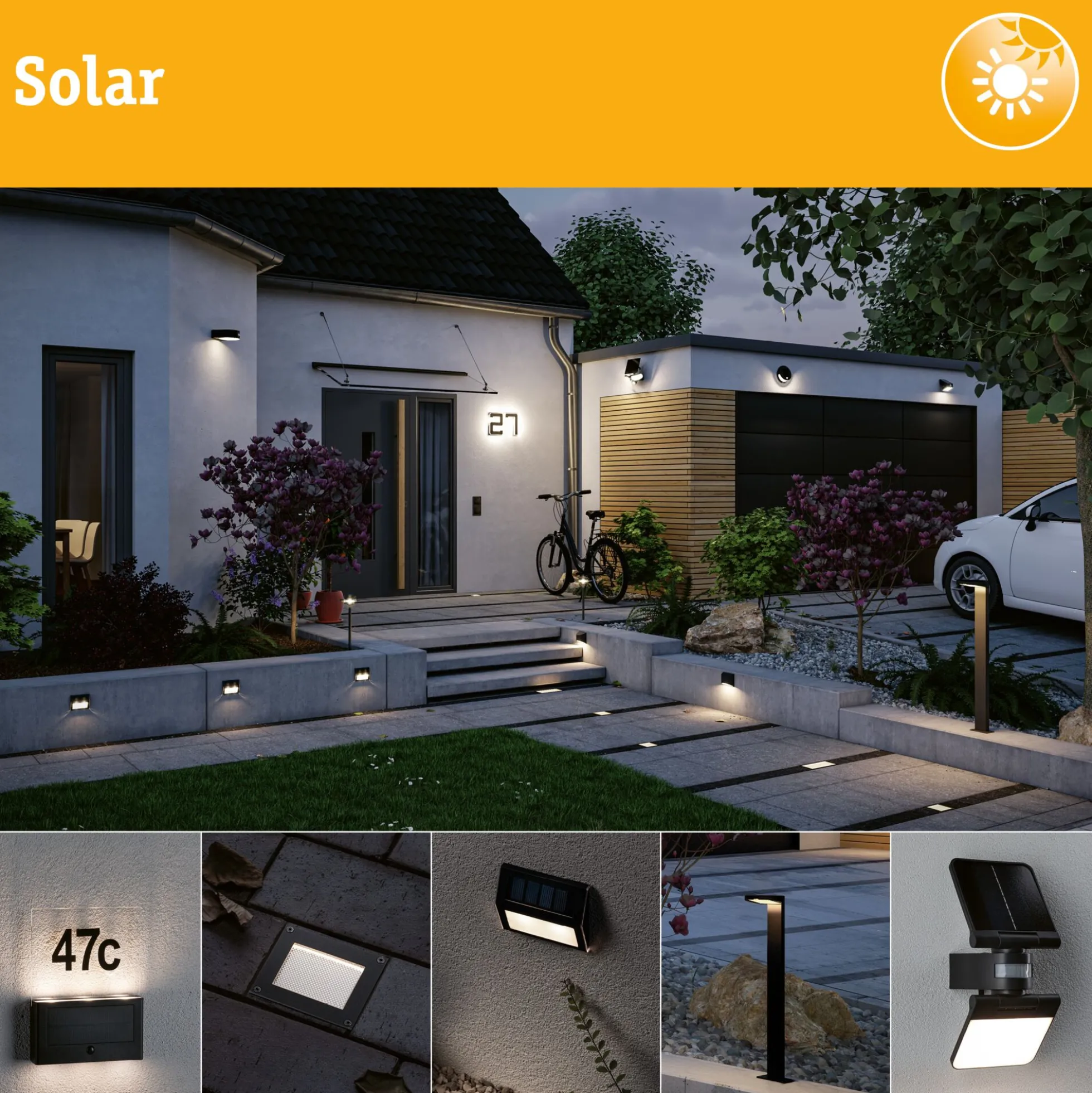 Plug & Shine Solarpanel - Plug & Shine Solarpanel IP44 24V max. 21W Anthrazit
