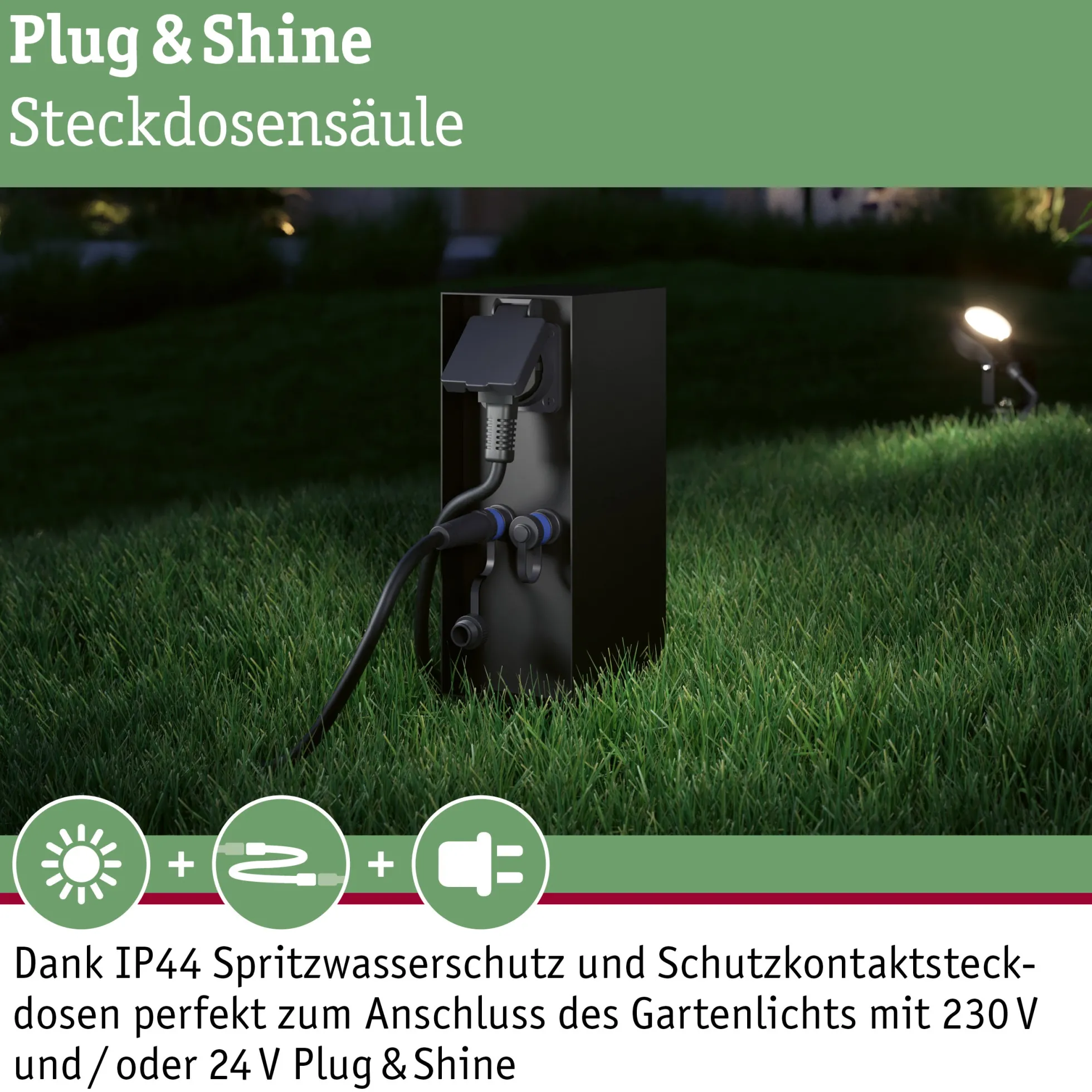 Plug & Shine Steckdosensäule - Rio
