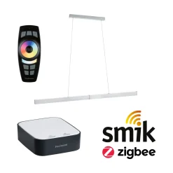 Preisattraktives Starterset Zigbee 3.0 - Smart Home smik Gateway mit Fernbedienung + LED Pendelleuchte Aptare