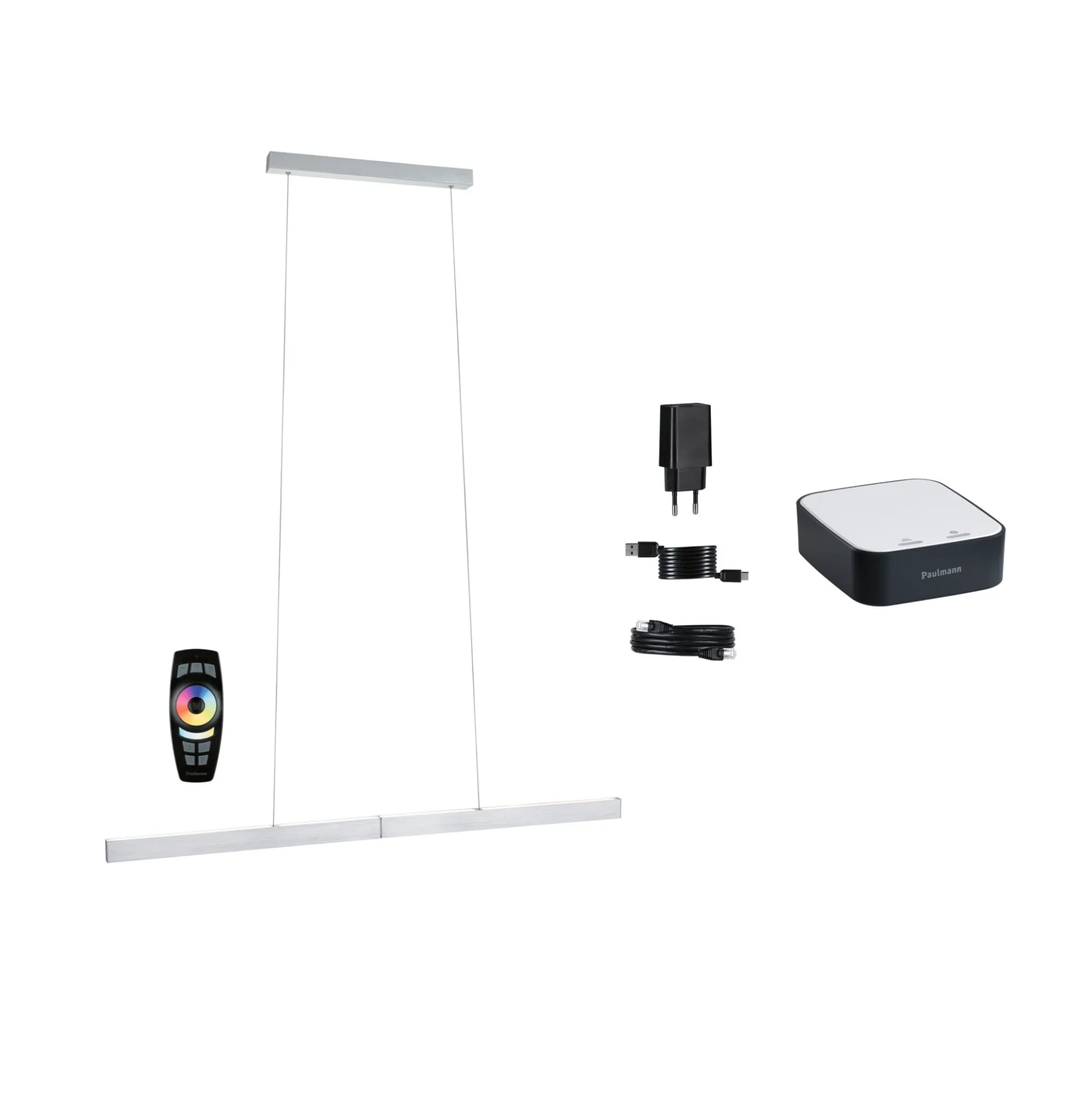 Preisattraktives Starterset Zigbee 3.0 - Smart Home smik Gateway mit Fernbedienung + LED Pendelleuchte Aptare