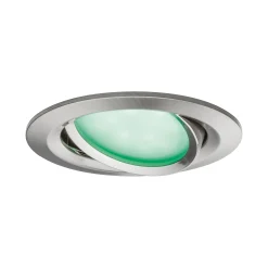 Preisattraktives Starterset Zigbee 3.0 - Smart Home smik Gateway mit Wandtaster + LED Einbauleuchte Nova Plus Coin Basisset schwenkbar RGBW