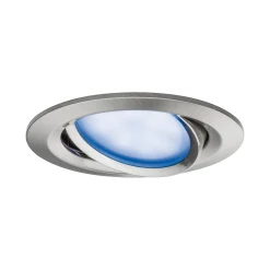 Preisattraktives Starterset Zigbee 3.0 - Smart Home smik Gateway mit Wandtaster + LED Einbauleuchte Nova Plus Coin Basisset schwenkbar RGBW