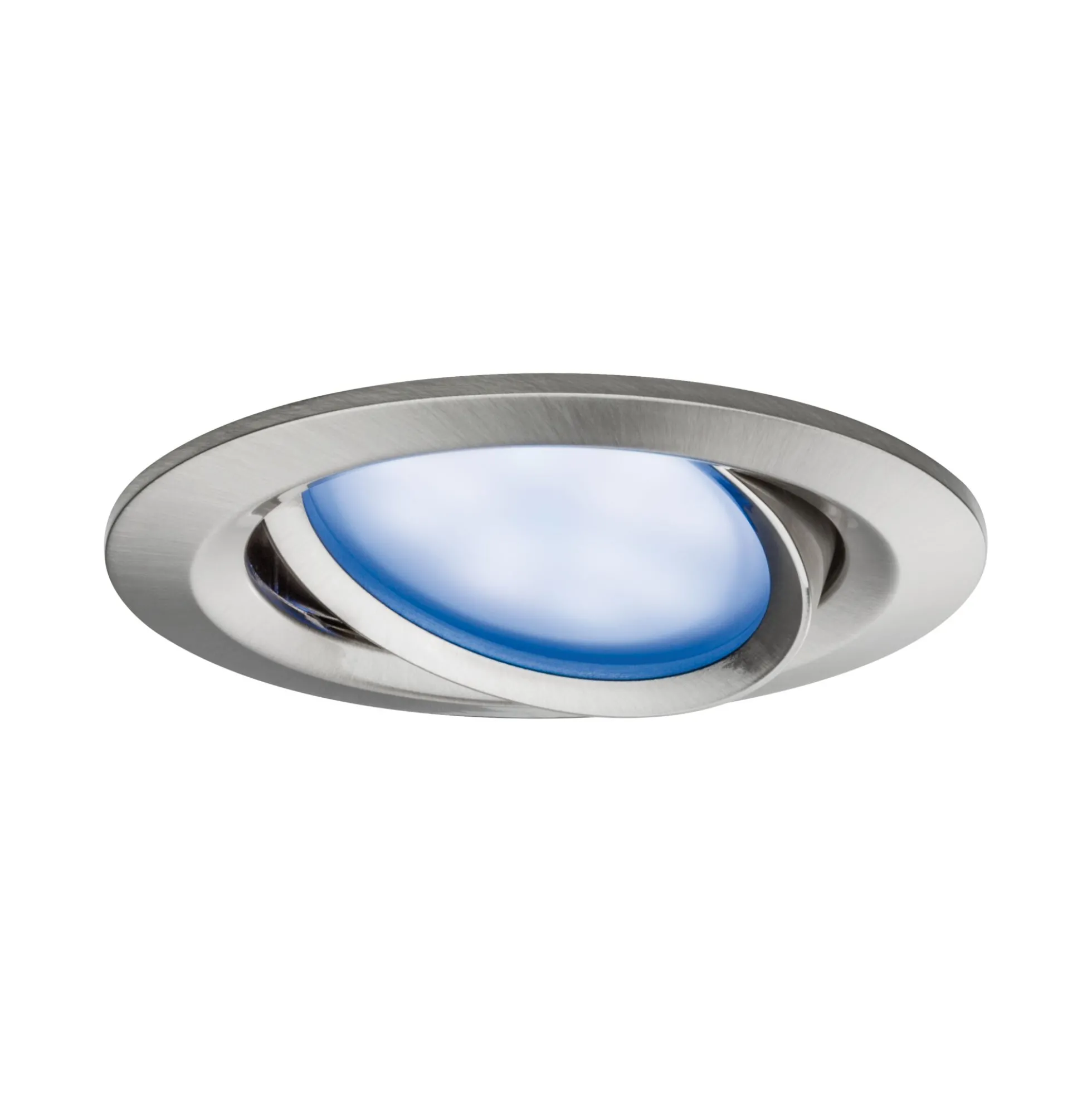 Preisattraktives Starterset Zigbee 3.0 - Smart Home smik Gateway mit Wandtaster + LED Einbauleuchte Nova Plus Coin Basisset schwenkbar RGBW