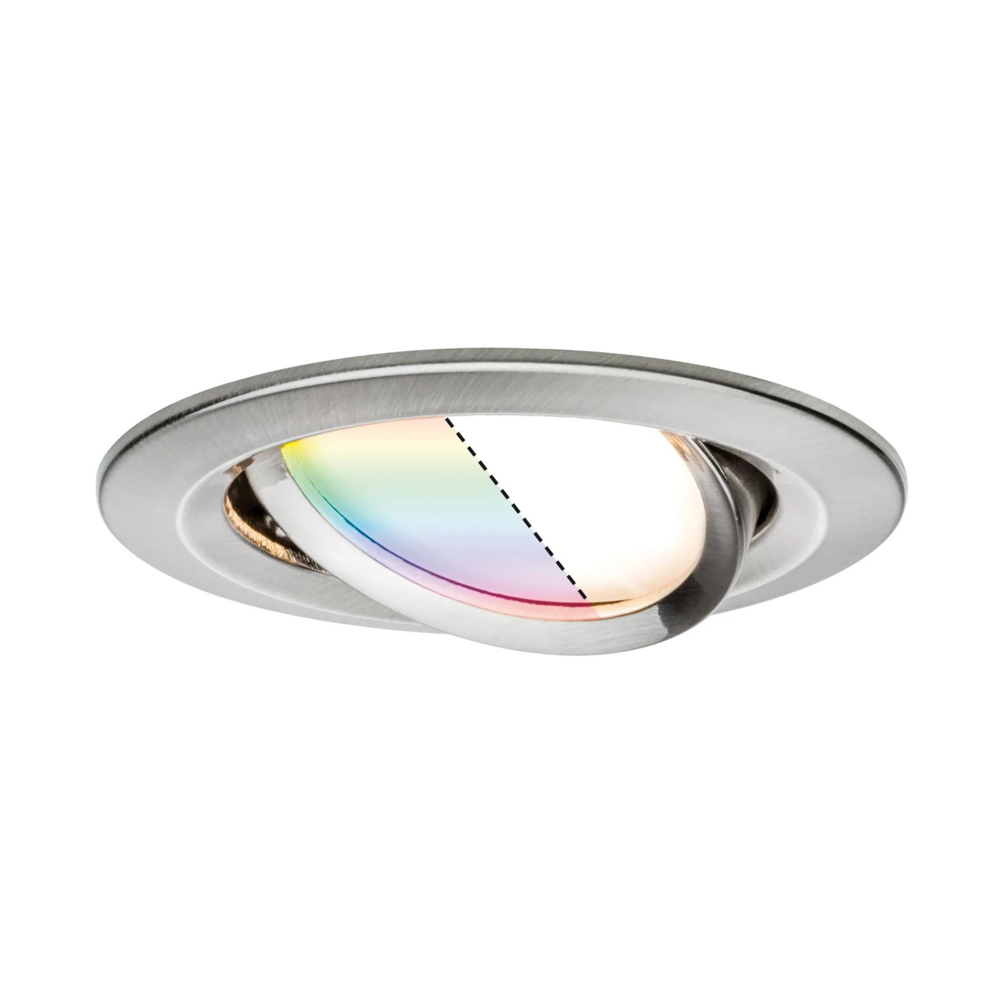 Preisattraktives Starterset Zigbee 3.0 - Smart Home smik Gateway mit Wandtaster + LED Einbauleuchte Nova Plus Coin Basisset schwenkbar RGBW