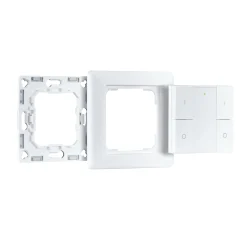 Preisattraktives Starterset Zigbee 3.0 - Smart Home smik Gateway mit Wandtaster + LED Einbauleuchte Nova Plus Coin Basisset schwenkbar Tunable White