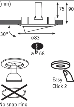 Premium Einbauleuchte - easyClick2