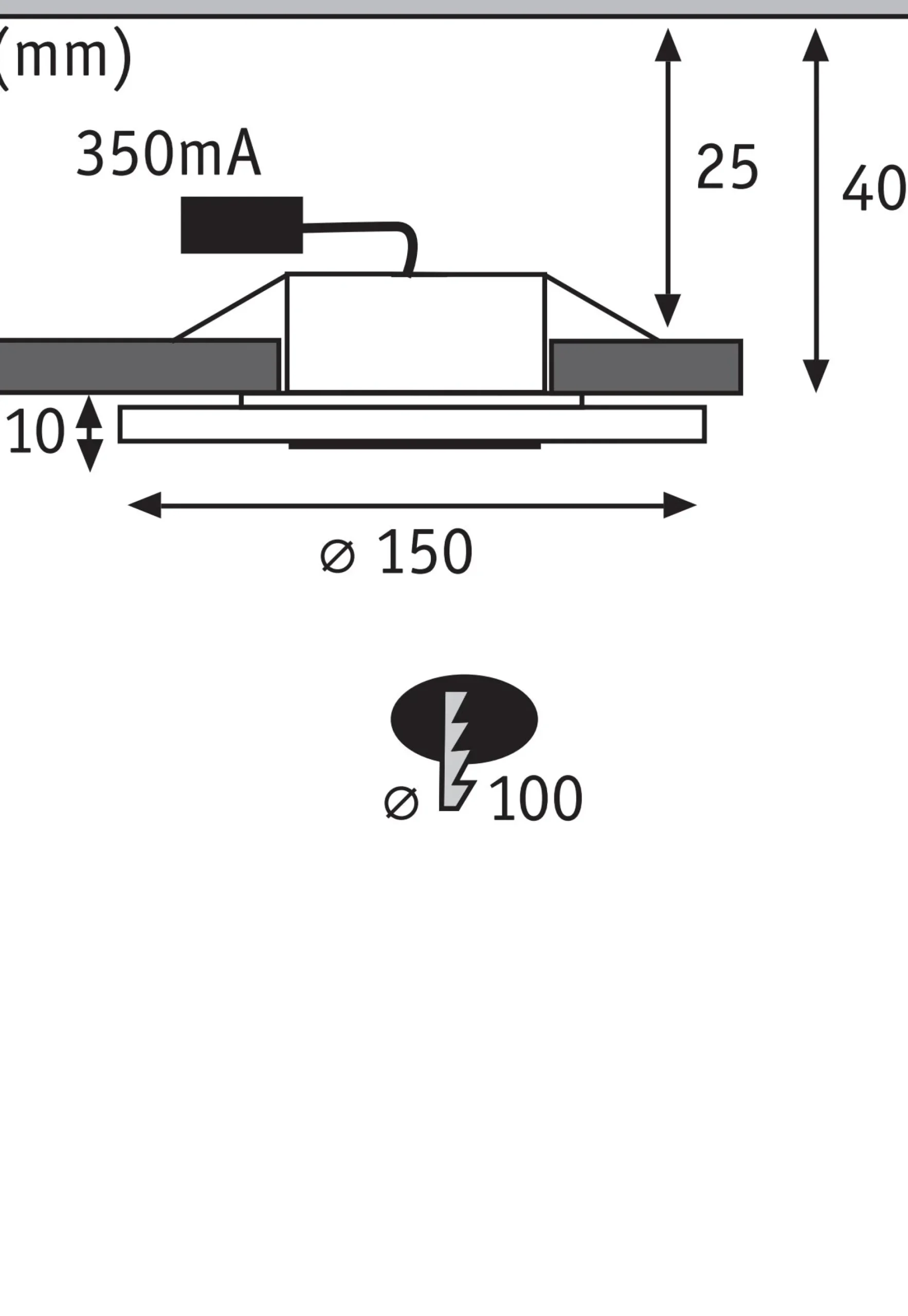 Premium LED Einbauleuchte - Whirl Basisset
