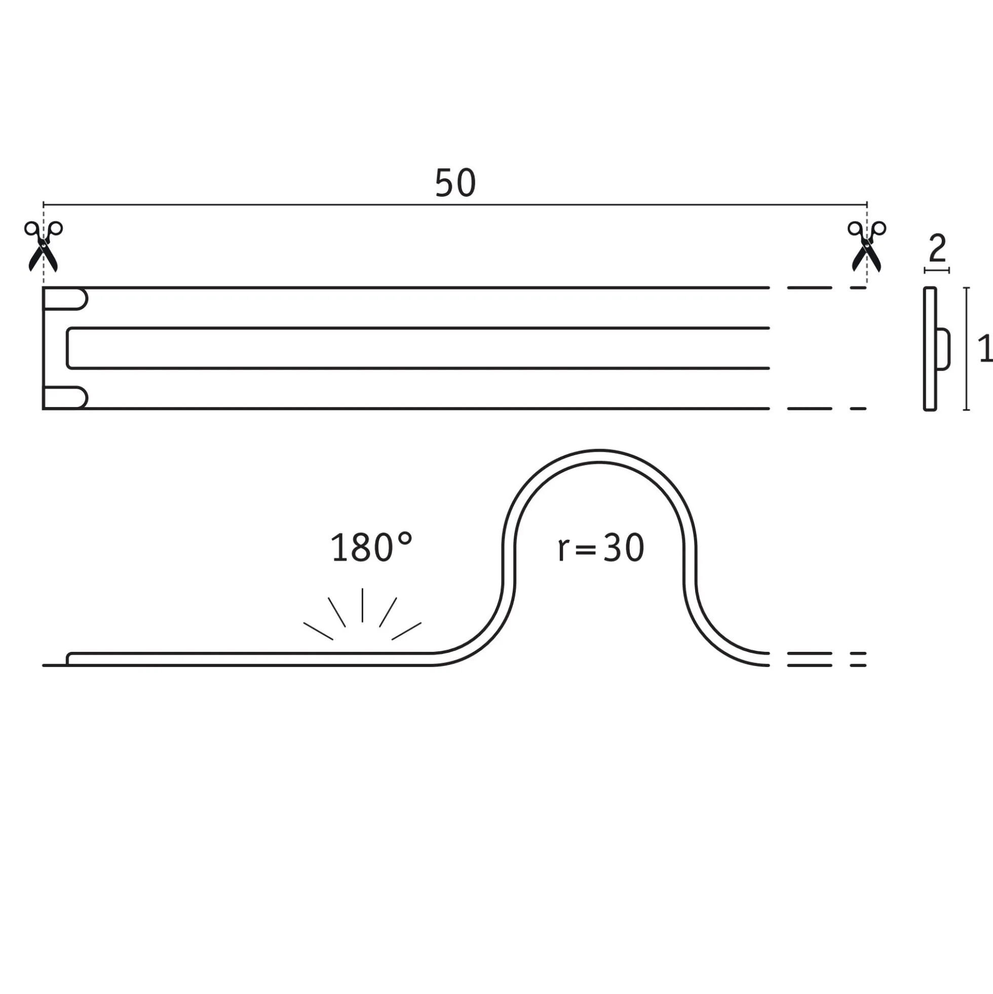 Pro Strip LED Strip - Gold P150 COB 940