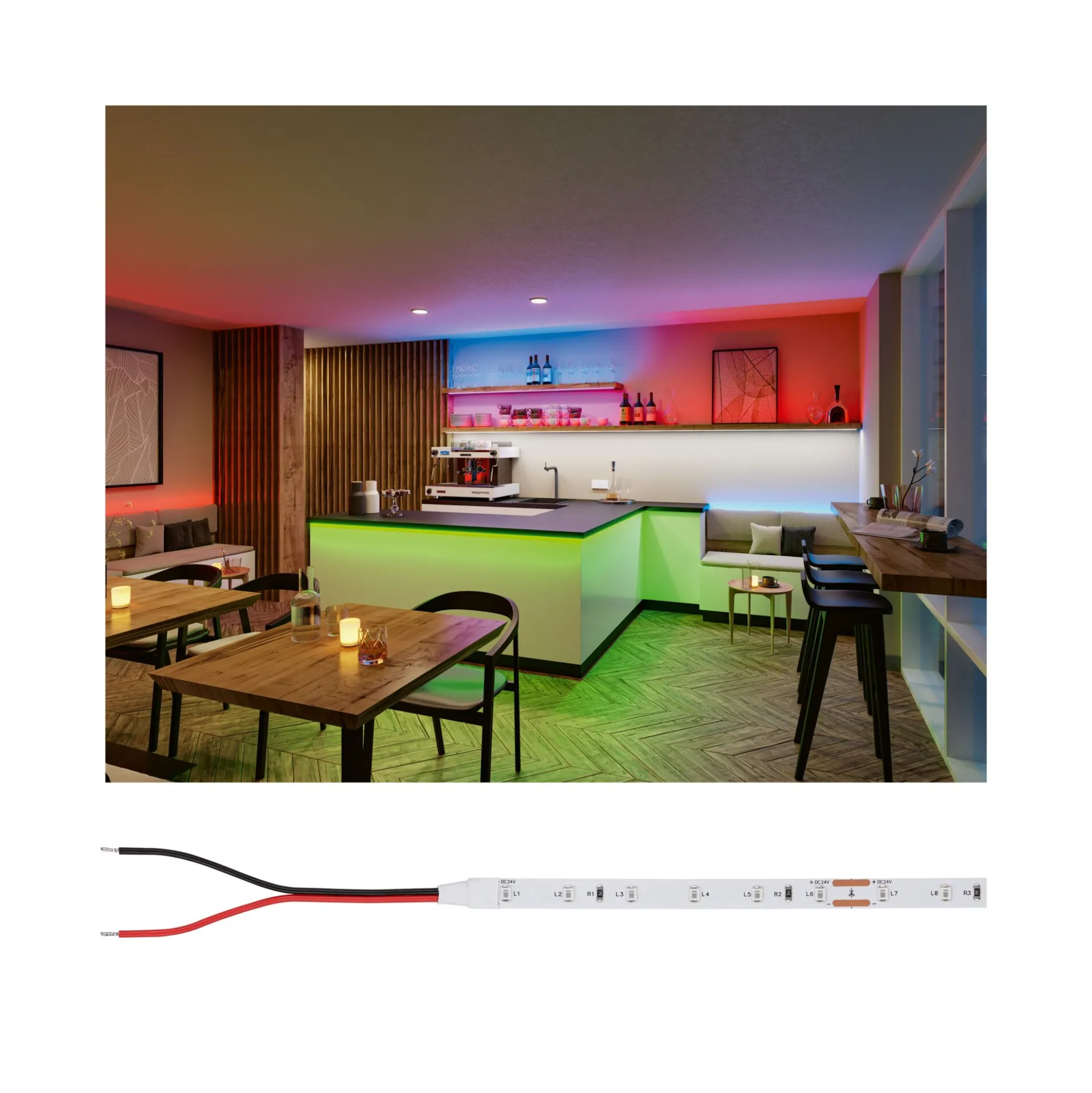Pro Strip LED Strip - Silver P25 LED rot