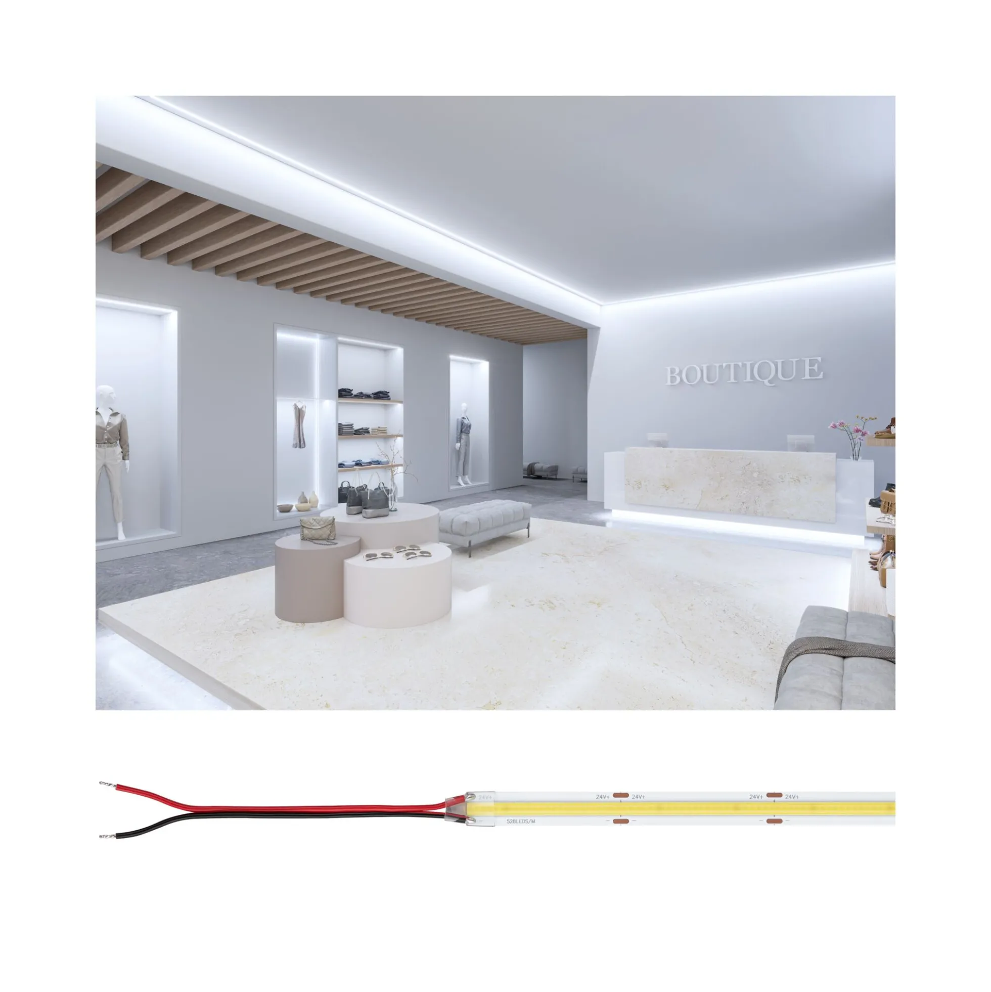 Pro Strip LED Strip - Silver P150 COB 865