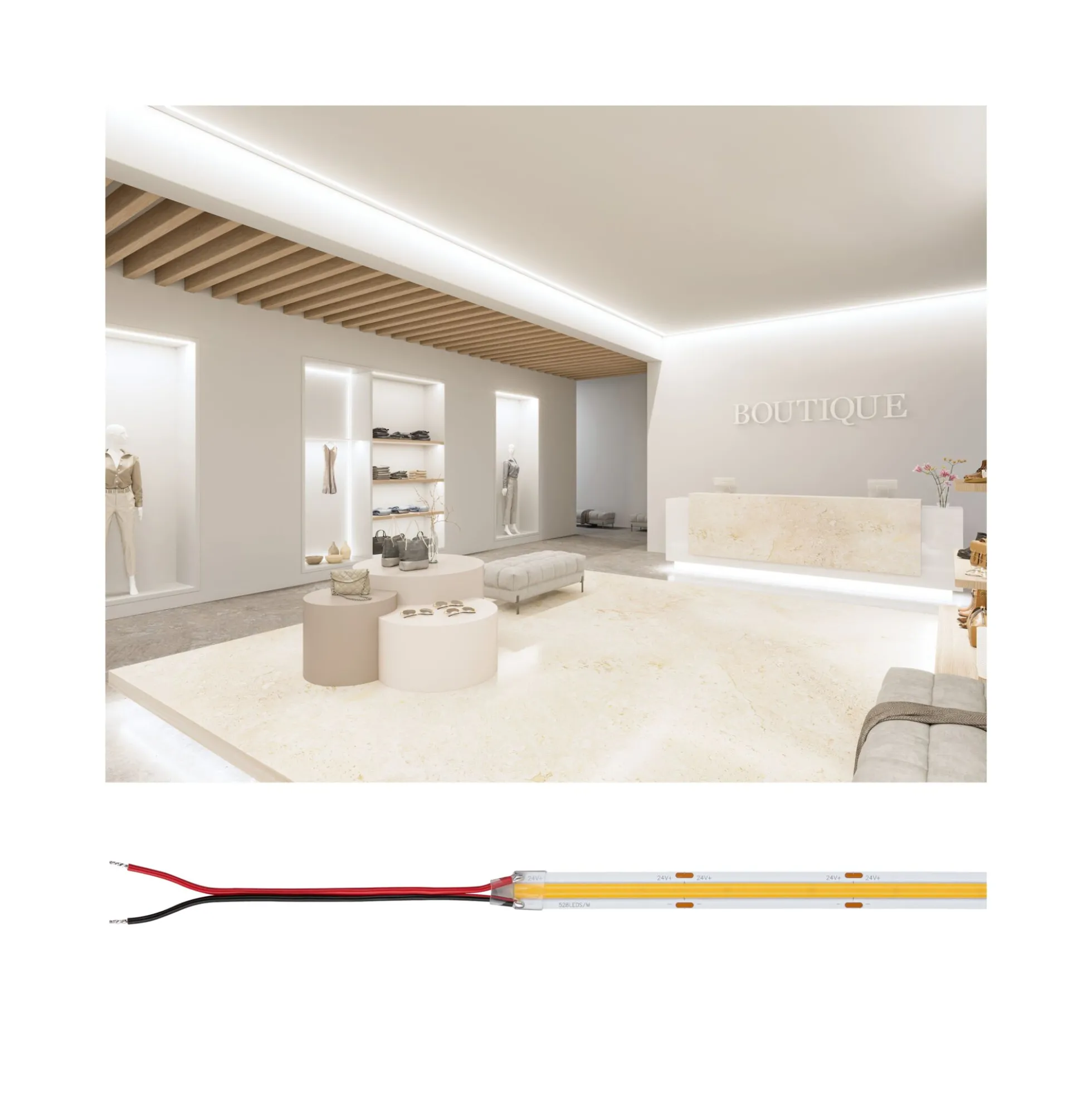 Pro Strip LED Strip - Silver P150 COB 830