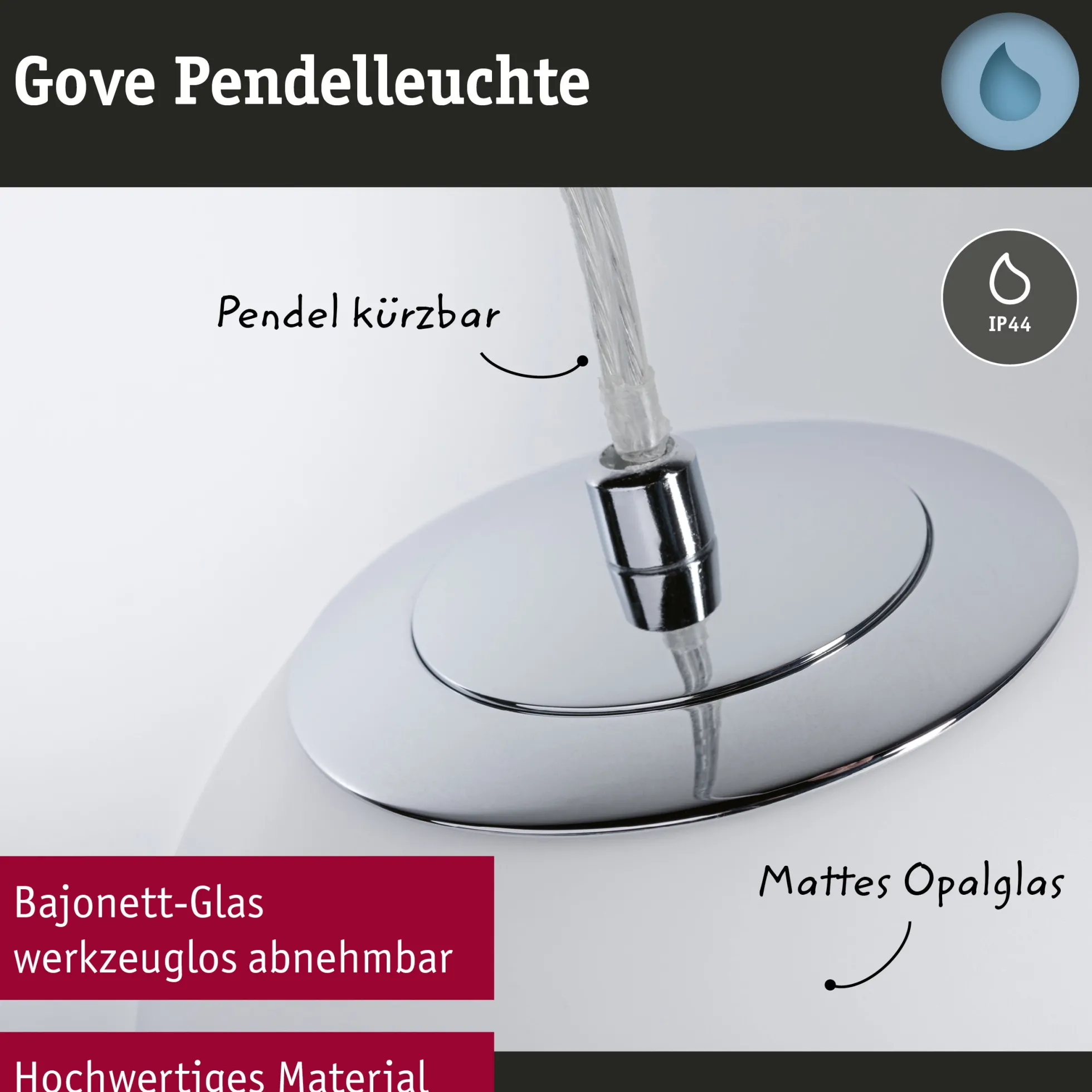 Selection Bathroom LED Pendelleuchte - Gove