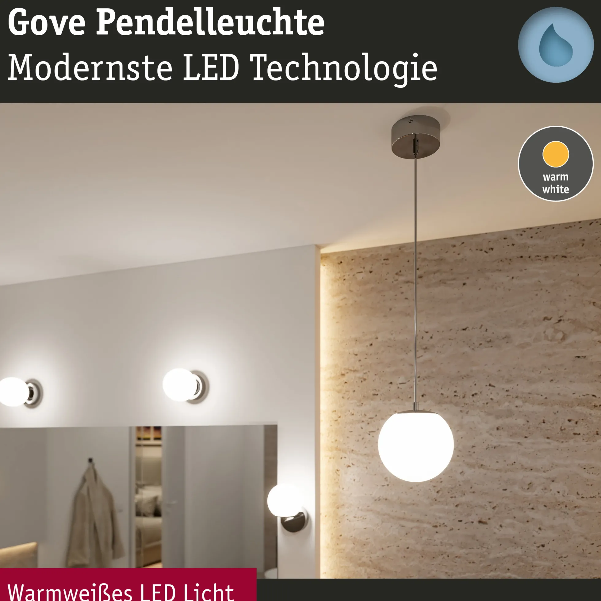 Selection Bathroom LED Pendelleuchte - Gove