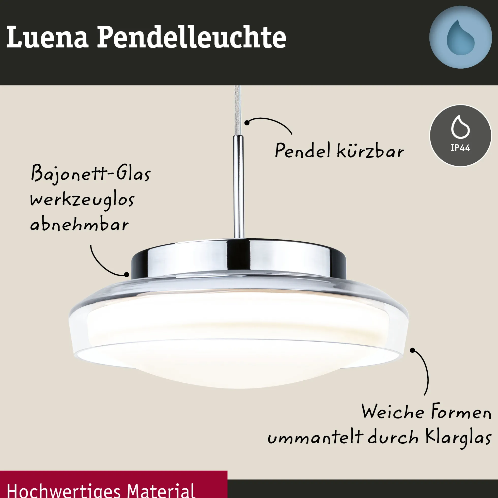 Selection Bathroom LED Pendelleuchte - Luena