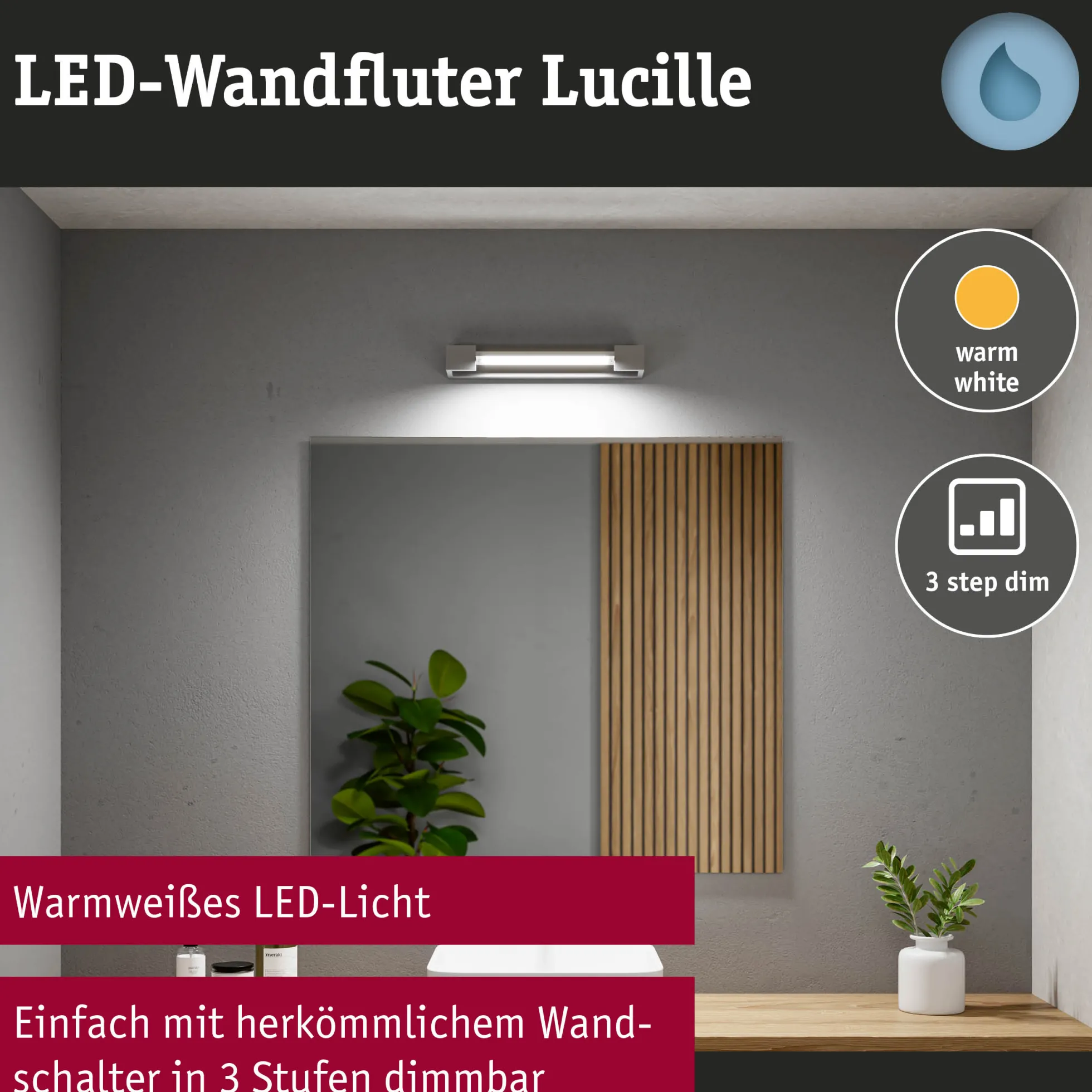 Selection Bathroom LED Wandleuchte - Lucille
