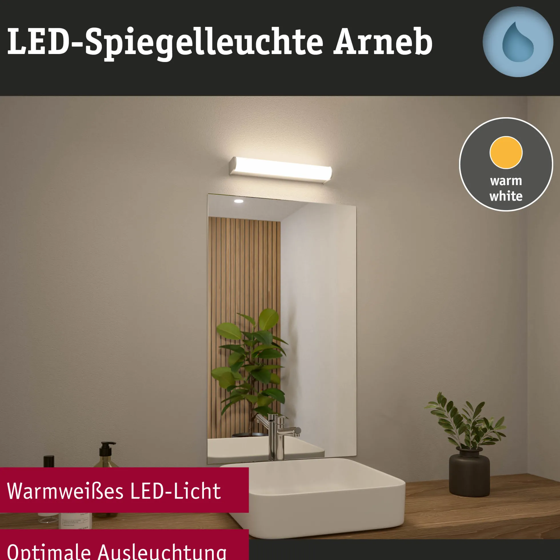 Selection Bathroom LED Wandleuchte - Arneb
