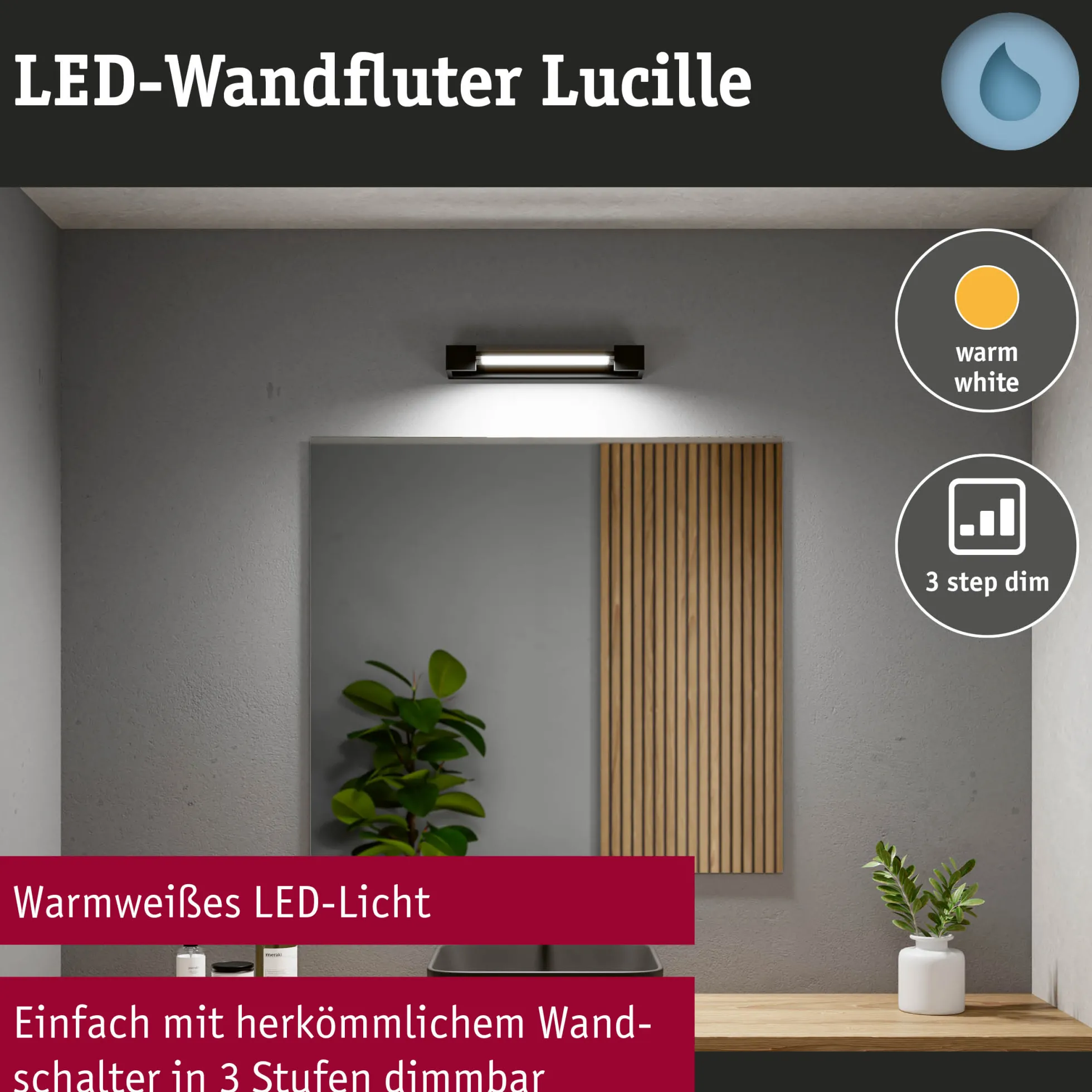 Selection Bathroom LED Wandleuchte - Lucille